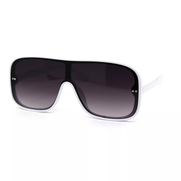 Sunglasses Women Fashion Trendy White Frame UV400 Protect‎ Shades Flat Top Gafas - Picture 4 of 12
